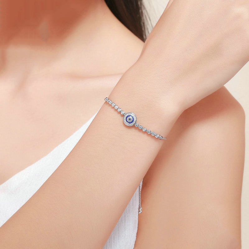 Fashion S925 Sterling Demon Eye Bracelet